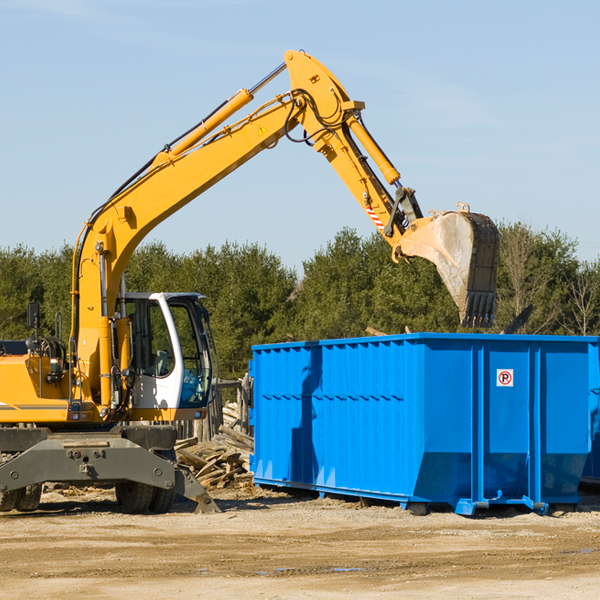can i request a rental extension for a residential dumpster in Theba